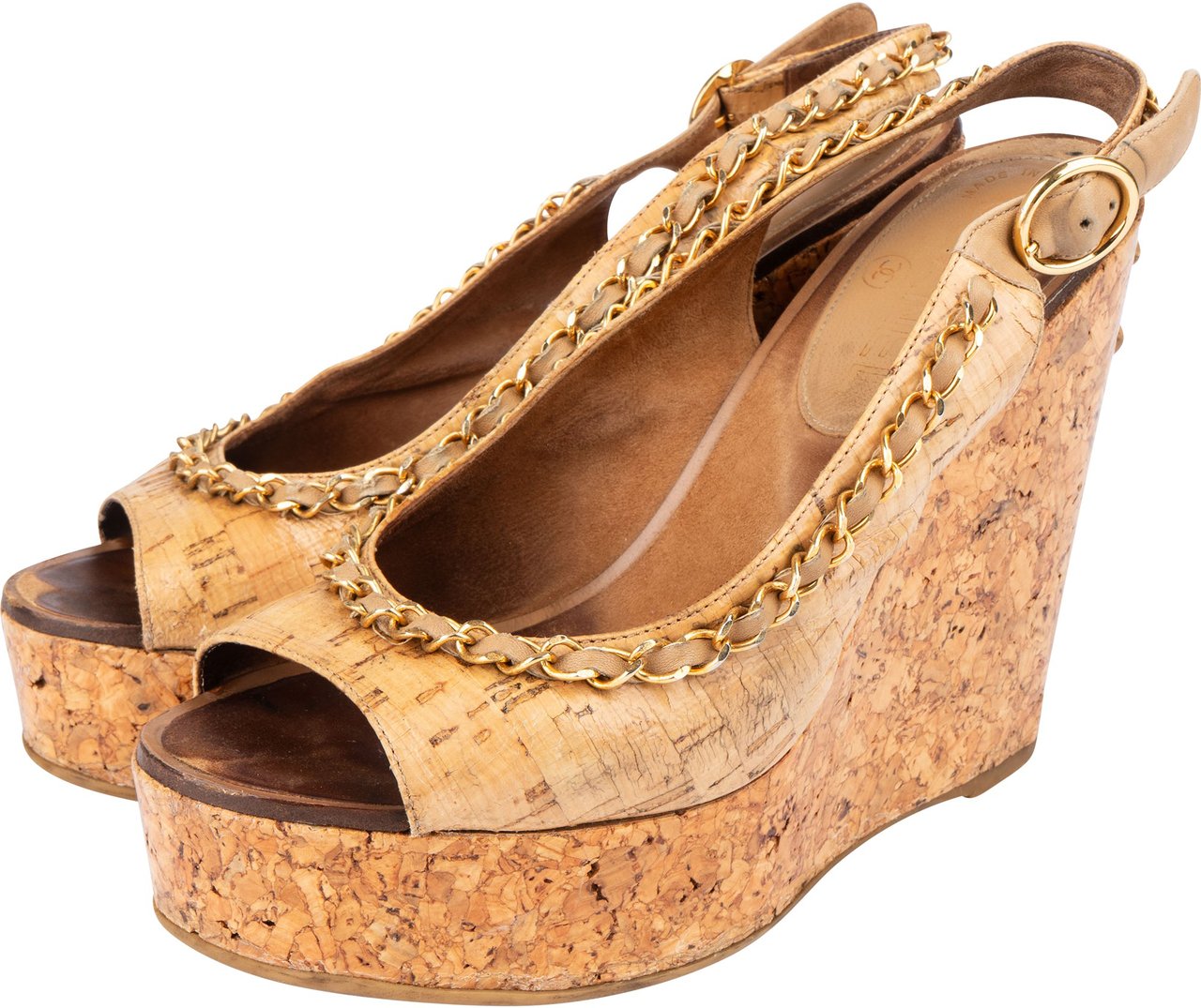 Chanel Chanel Cork CC Espadrilles Shoes (36,5) Divers