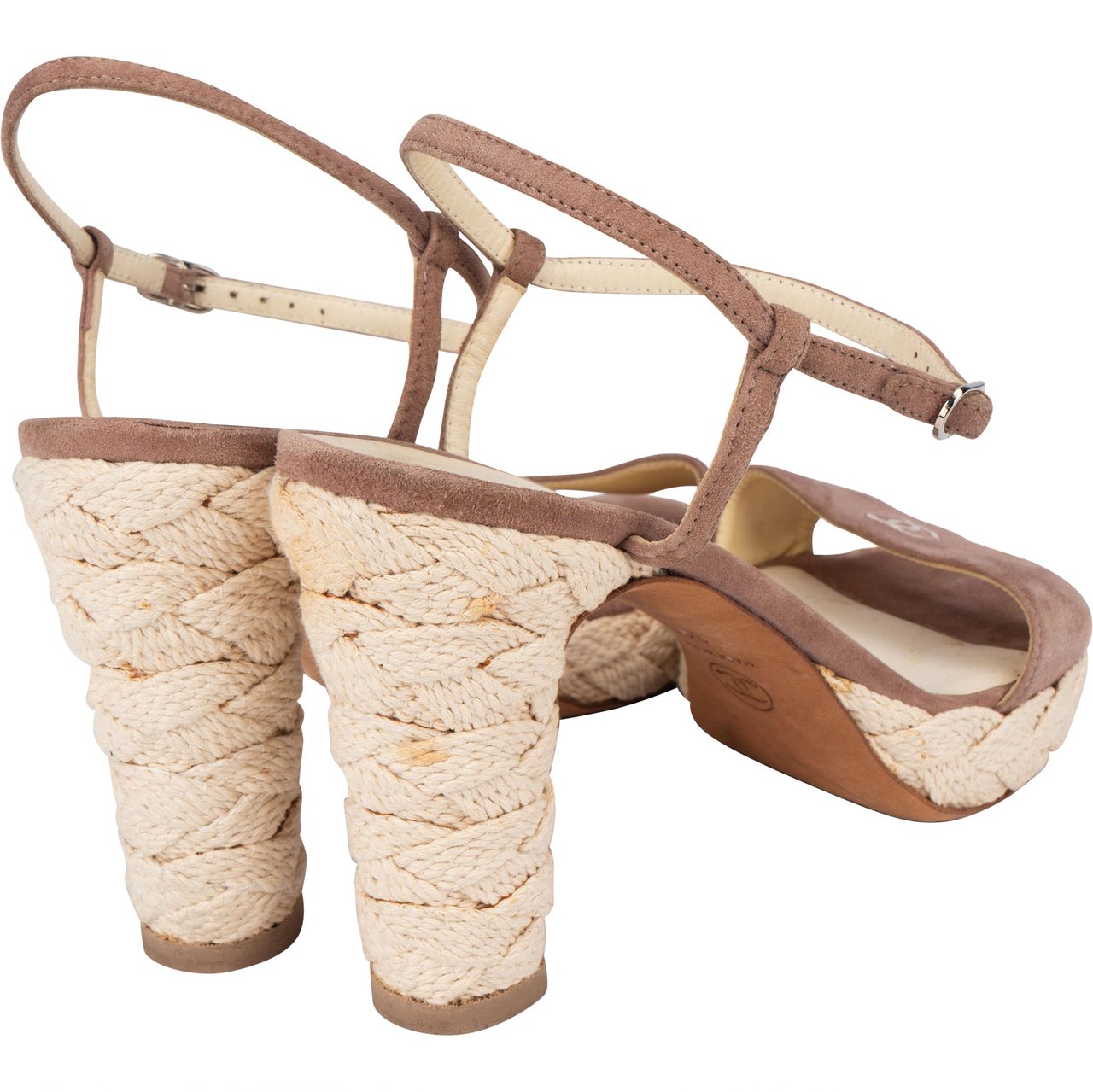 Chanel Chanel Suede CC Heels (36) Bruin