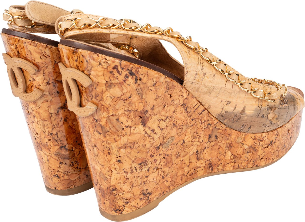 Chanel Chanel Cork CC Espadrilles Shoes (36,5) Divers