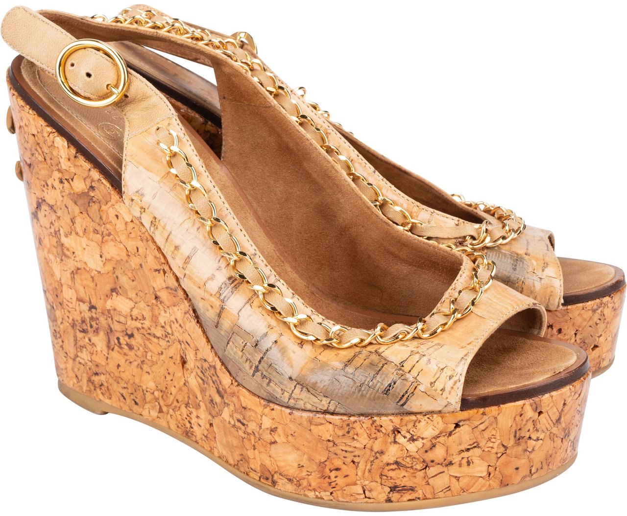 Chanel Chanel Cork CC Espadrilles Shoes (36,5) Divers