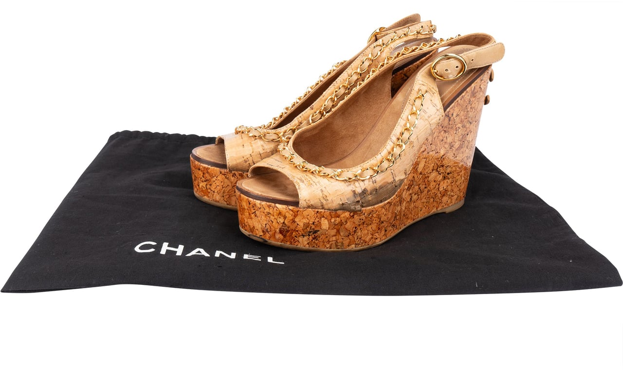 Chanel Chanel Cork CC Espadrilles Shoes (36,5) Divers