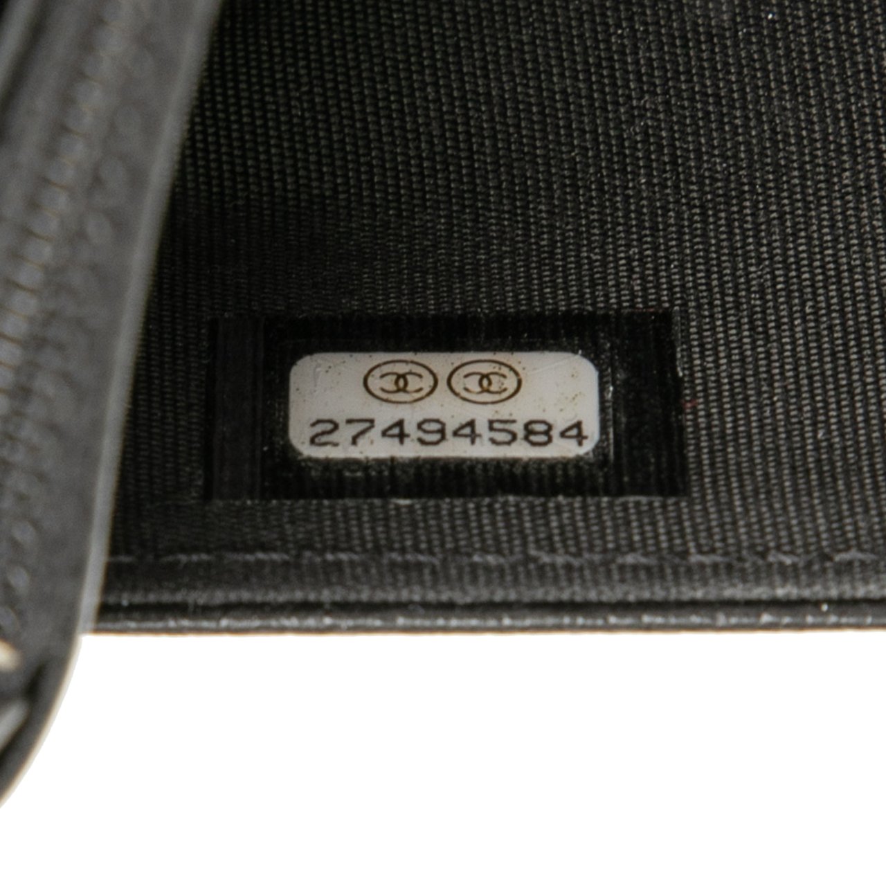 Chanel CC Studded Goatskin Wallet On Chain Zwart