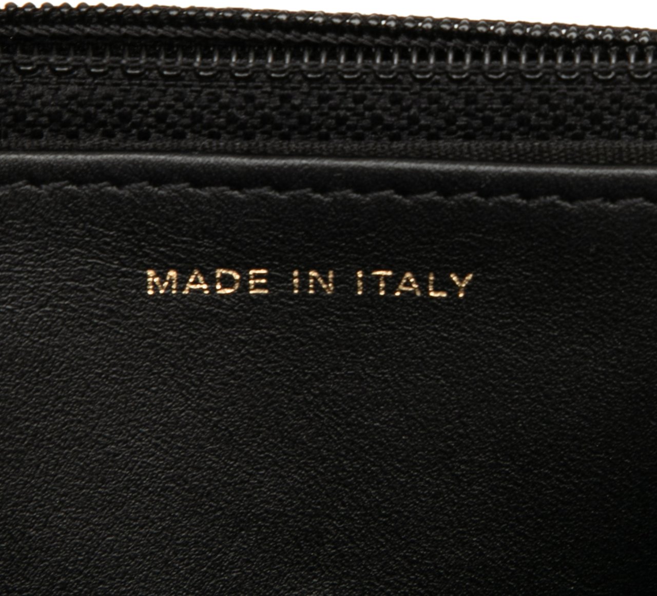 Chanel CC Studded Goatskin Wallet On Chain Zwart