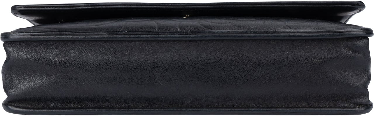 Chanel Chanel Lambskin Camellia Wallet On Chain Crossbody Bag Zwart