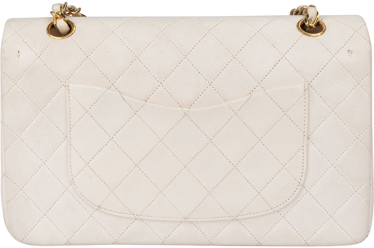 Chanel Chanel Quilted Lambskin 24K Gold Medium Double Flap Crossbody Bag Wit