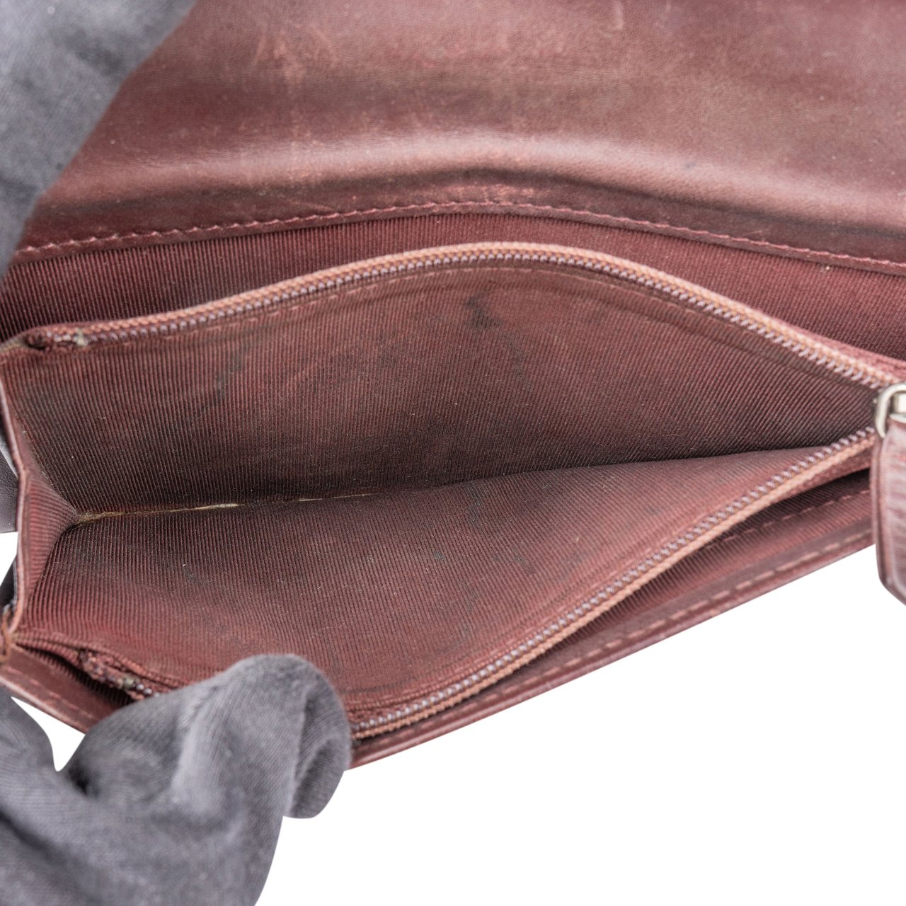 Chanel Chanel Stitching Caviar Leather Boy CC Wallet Bruin