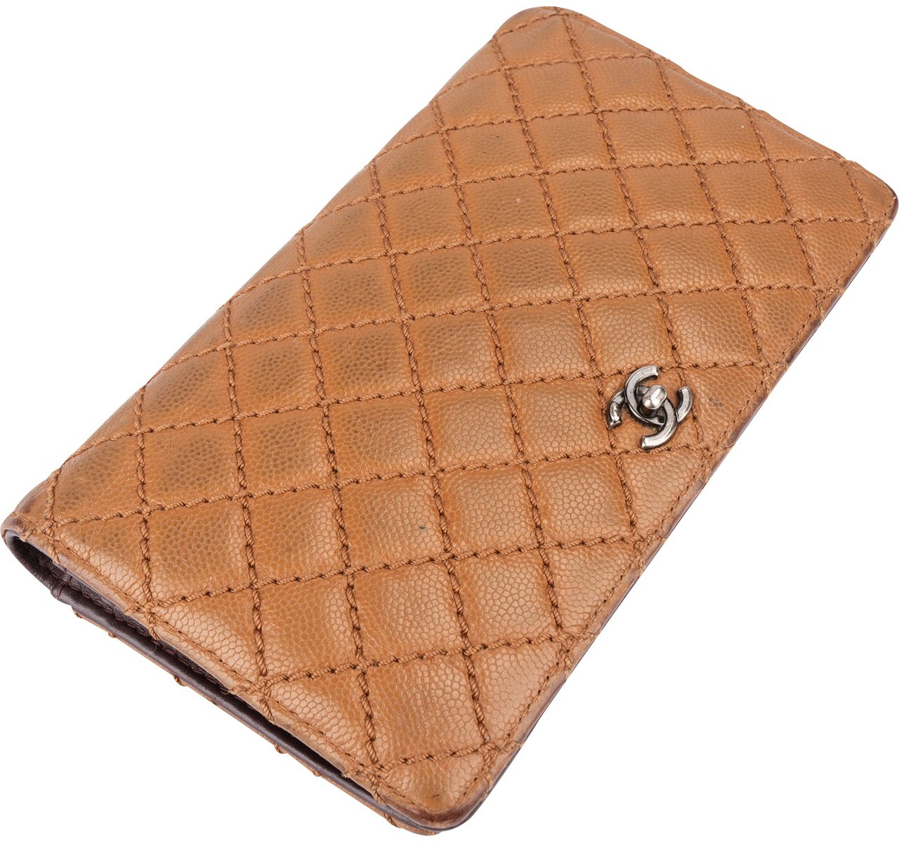 Chanel Chanel Stitching Caviar Leather Boy CC Wallet Bruin