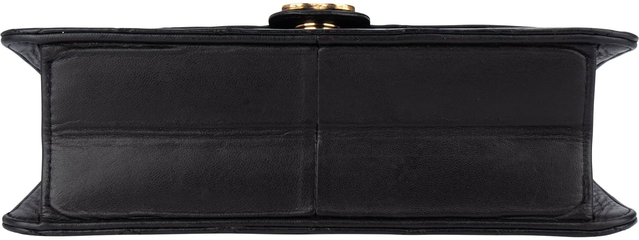 Chanel Chanel Quilted Lambskin Single Flap Shoulder Bag Zwart