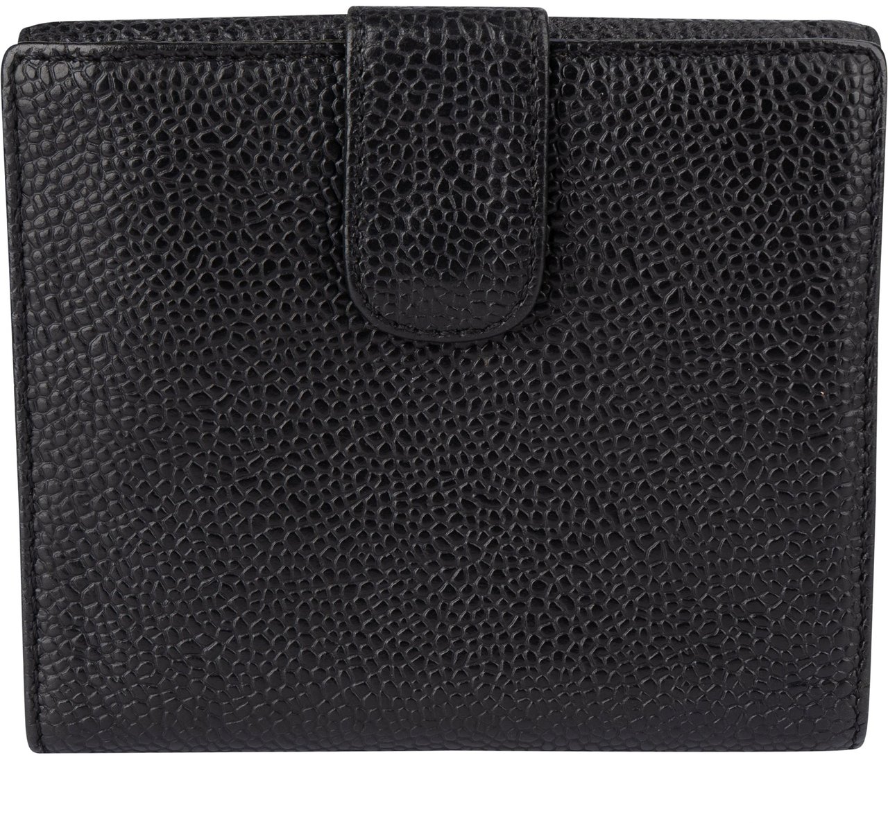 Chanel Chanel Noir Caviar Leather CC Wallet Zwart