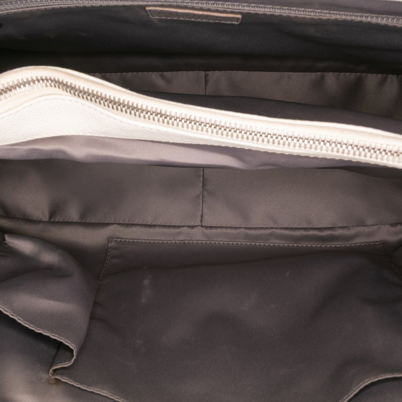 Chanel Caviar Grand Shopping Tote XL Wit