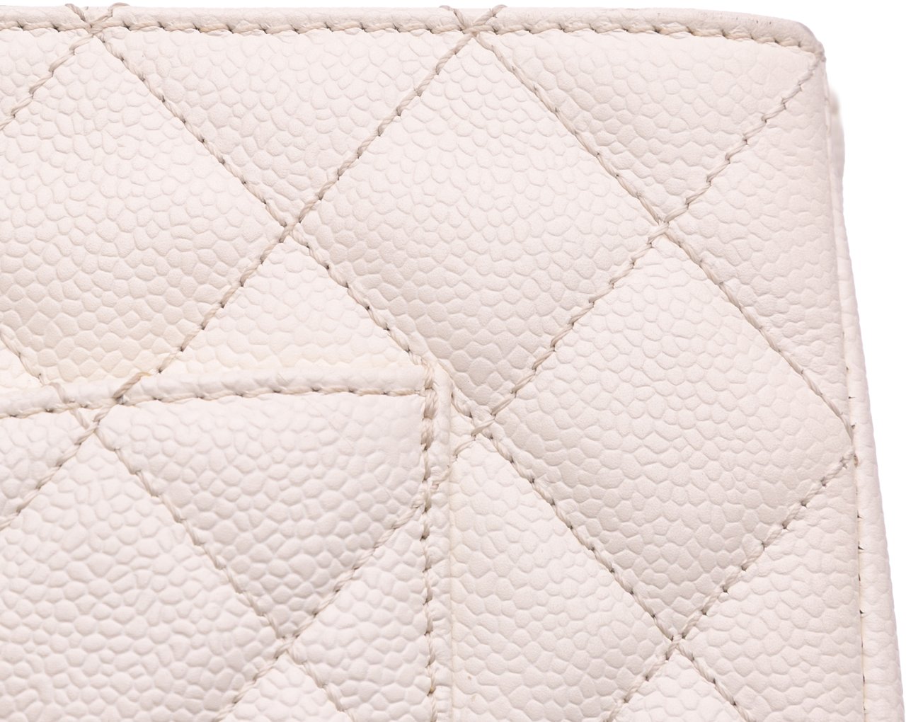 Chanel Caviar Grand Shopping Tote XL Wit