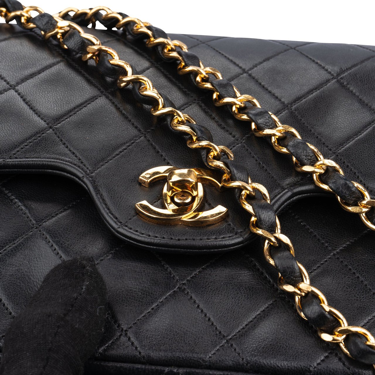 Chanel Chanel Quilted Lambskin 24K Gold Double Flap Shoulder Bag Divers