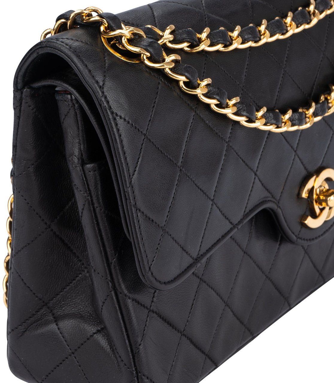 Chanel Chanel Quilted Lambskin 24K Gold Double Flap Shoulder Bag Divers
