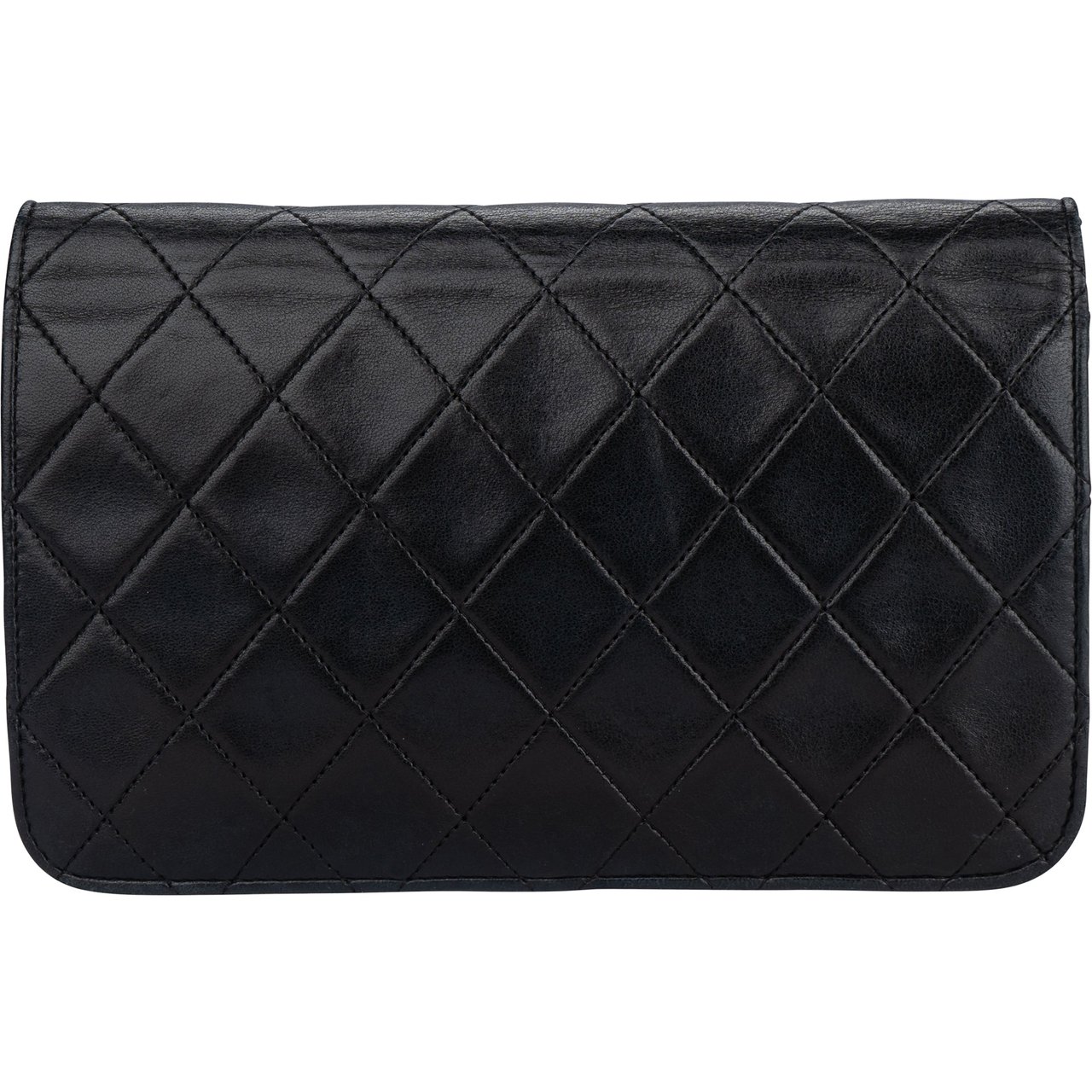 Chanel Chanel Quilted Lambskin 24K Gold Mini Single Flap Shoulder Bag Zwart