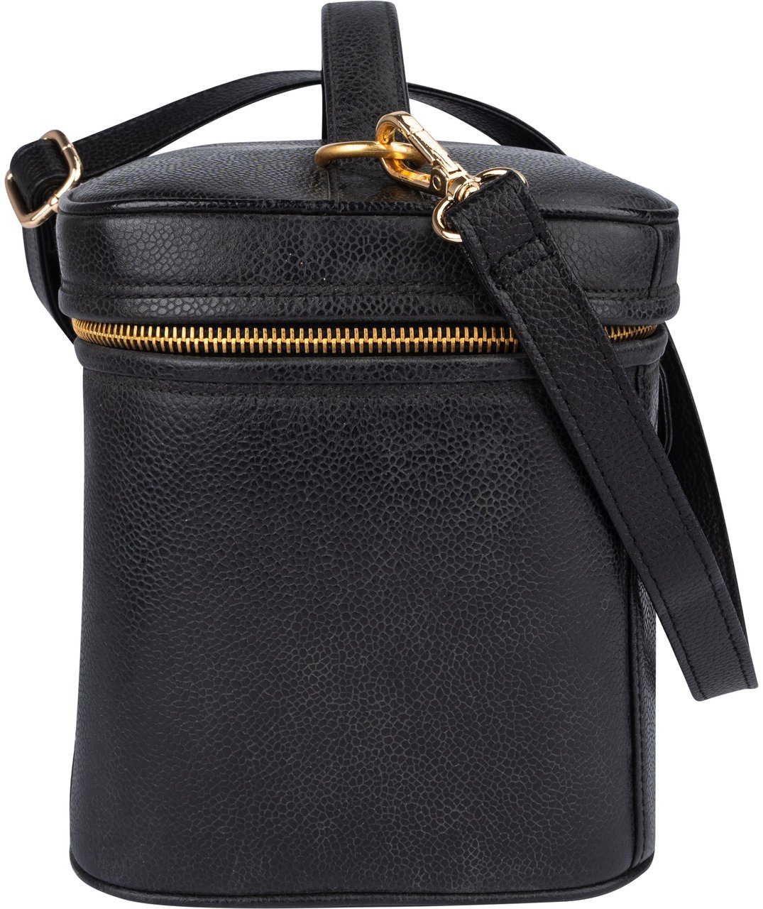 Chanel Caviar Leather CC Vanity Handbag Zwart
