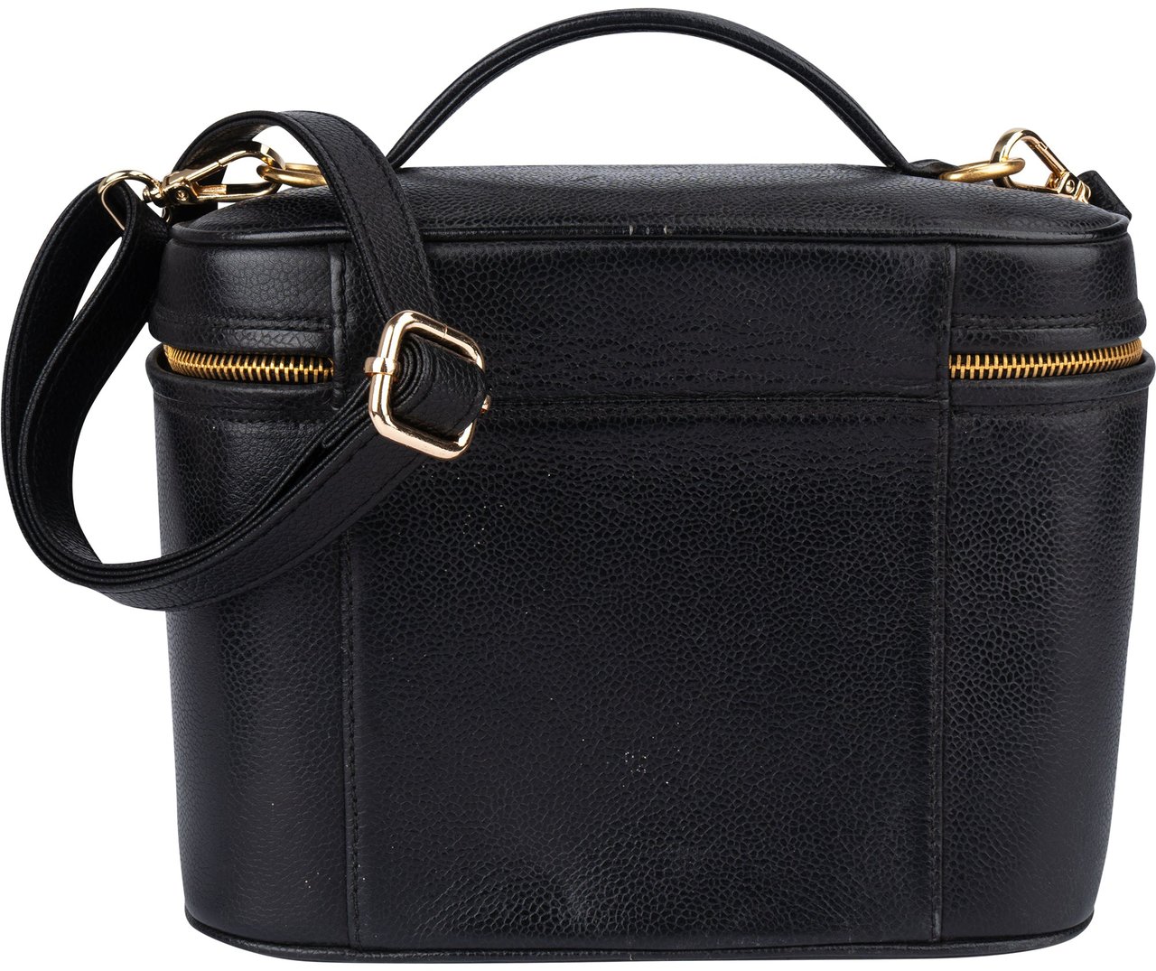 Chanel Caviar Leather CC Vanity Handbag Zwart