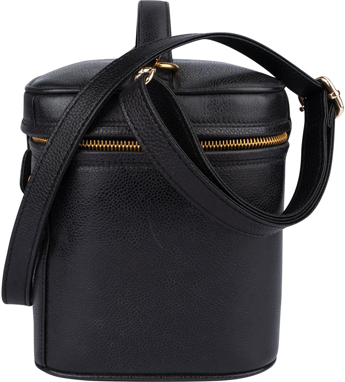 Chanel Caviar Leather CC Vanity Handbag Zwart