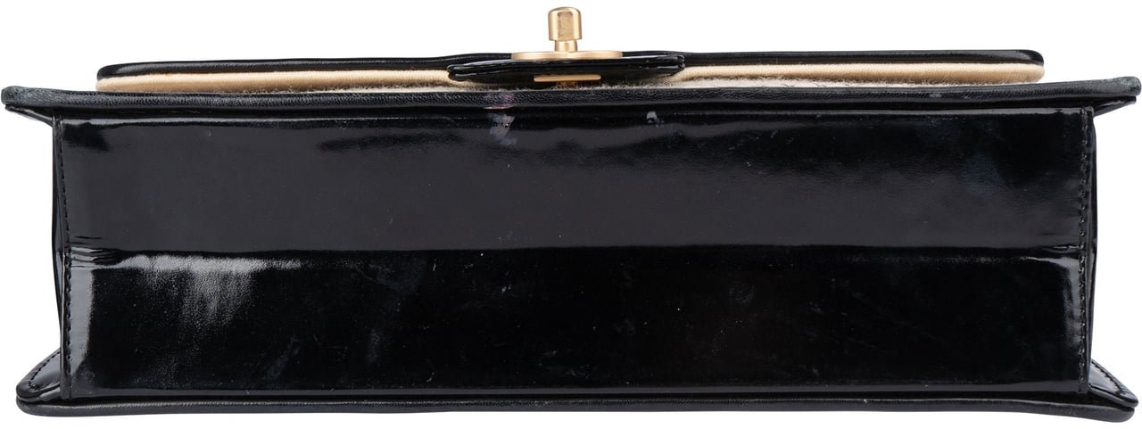 Chanel Chanel Striped Cotton Single Flap Crossbody Bag Beige