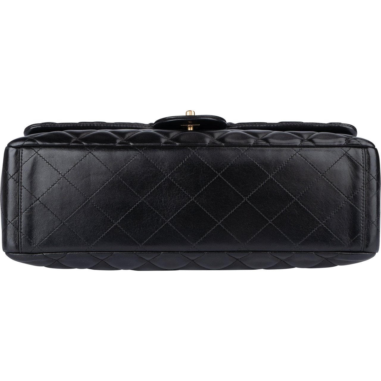 Chanel Chanel Quilted Lambskin Maxi Single Flap Crossbody Zwart