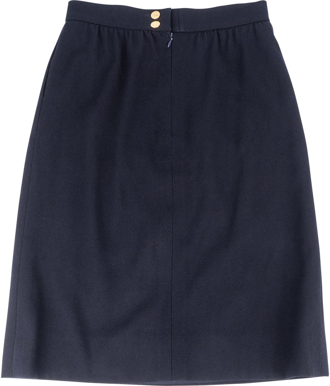 Chanel Chanel Classic Bleu Skirt (FR 38 / D 36) Blauw