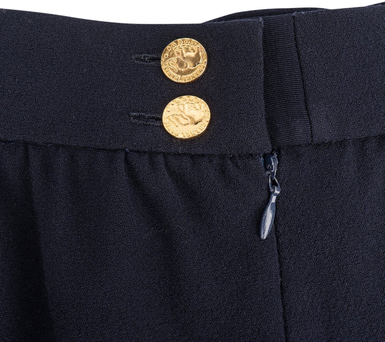 Chanel Chanel Classic Bleu Skirt (FR 38 / D 36) Blauw