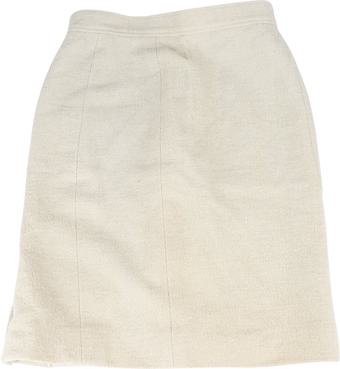 Chanel Chanel Light Green Tweed Skirt (DE40 / FR42) Groen