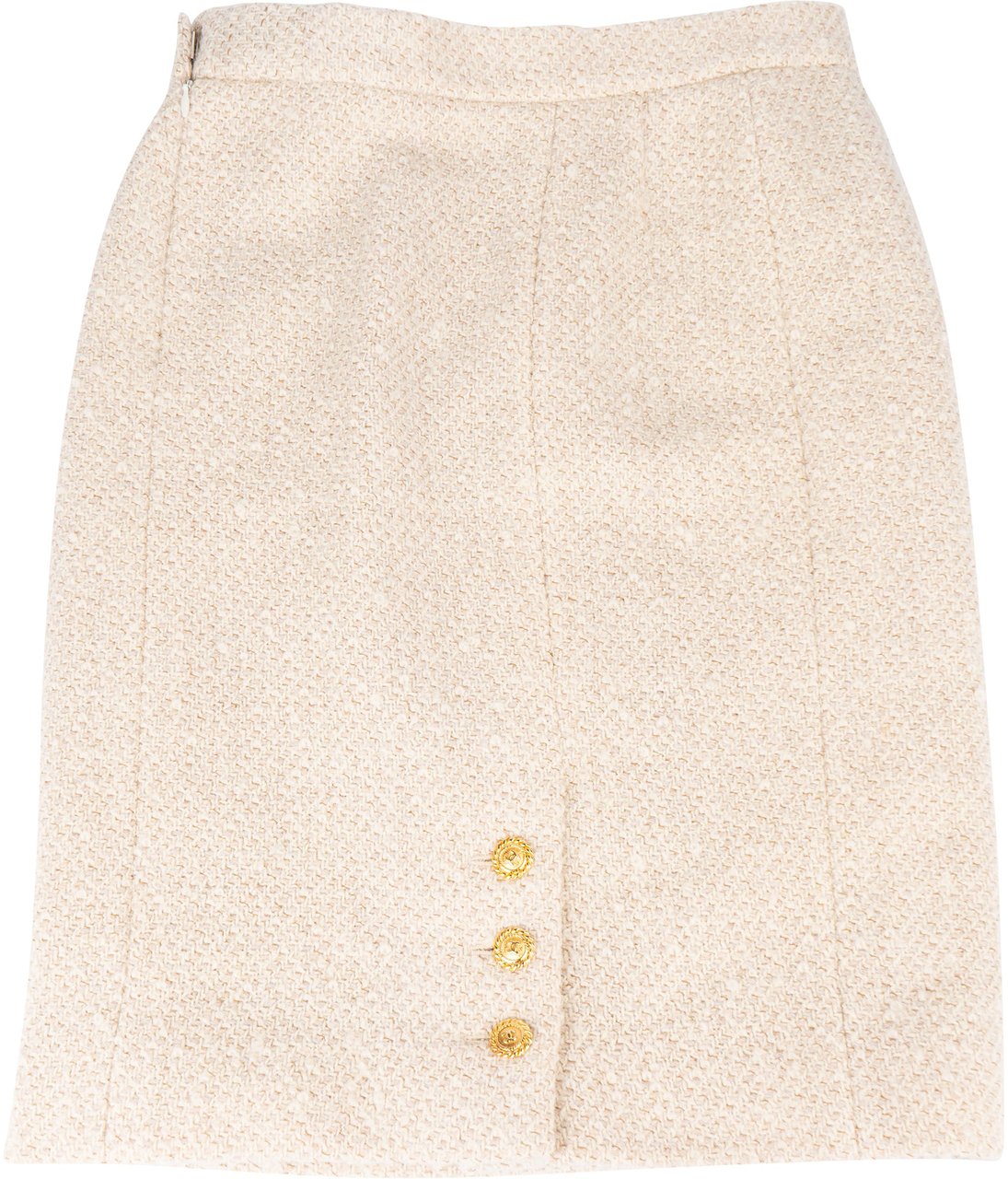 Chanel Chanel Tweed Skirt (DE36 / FR38) Beige