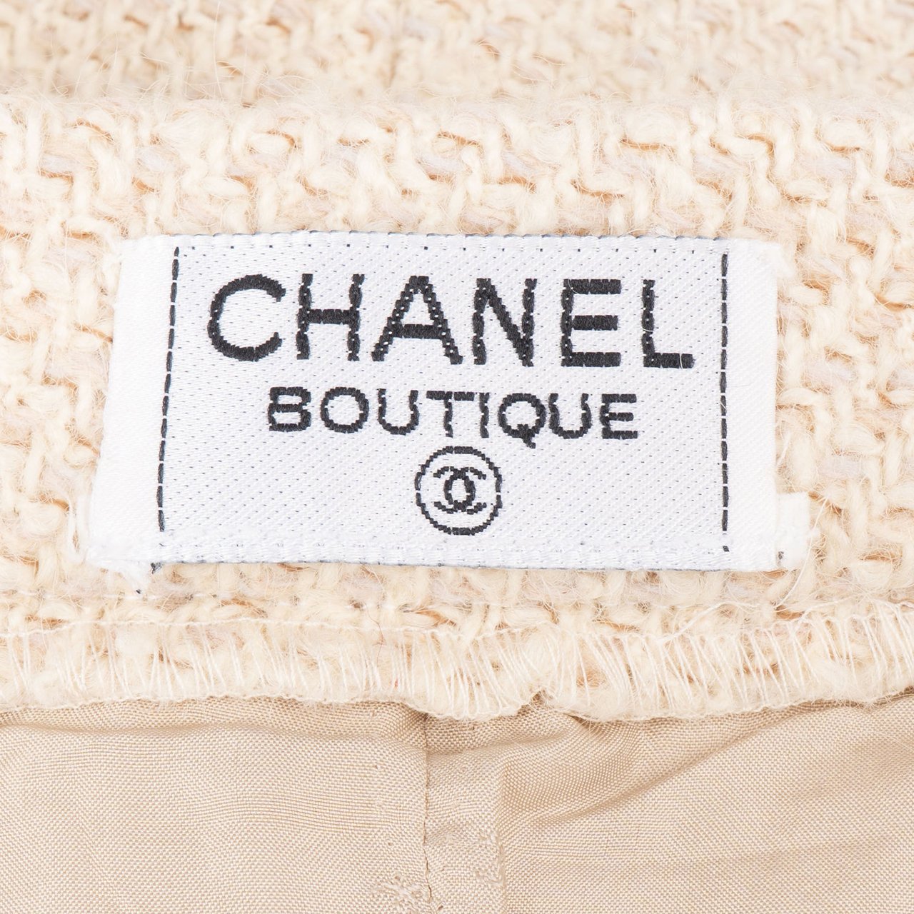 Chanel Chanel Tweed Skirt (DE36 / FR38) Beige