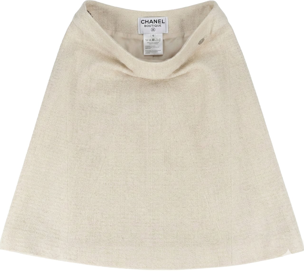 Chanel Chanel Glitter Tweed Skirt (DE34 / FR36) Groen