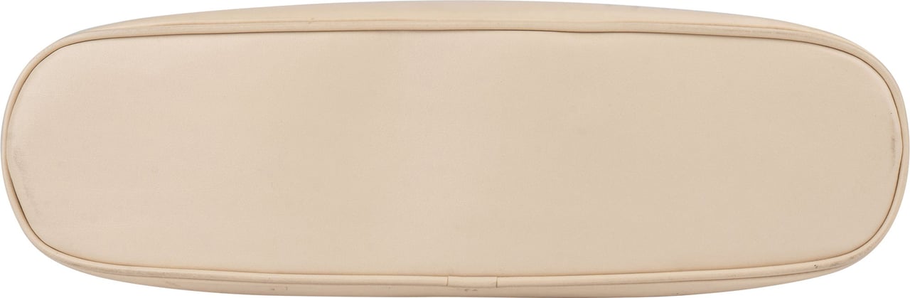 Chanel White Leather CC Shoulder Bag Wit