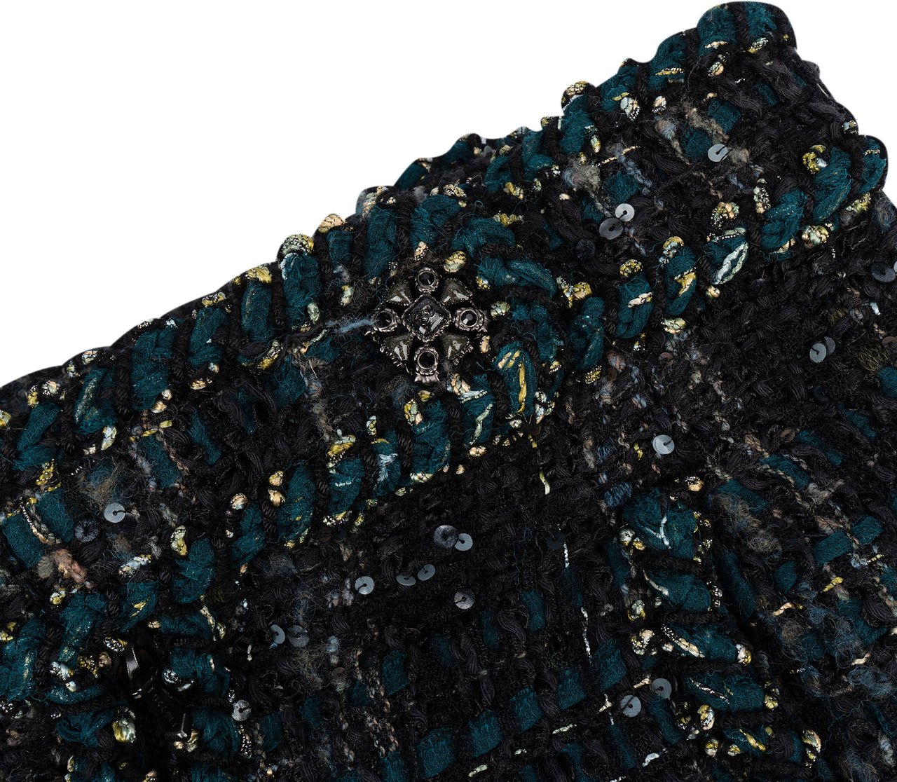 Chanel Chanel Multicolor Tweed Skirt (D 38 / FR 40) Groen