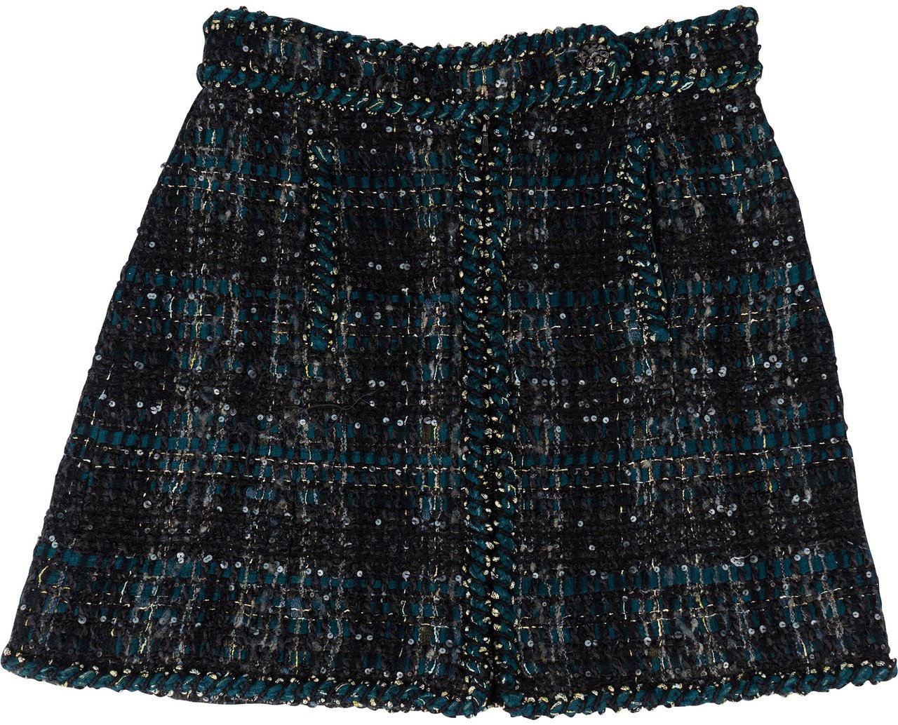 Chanel Chanel Multicolor Tweed Skirt (D 38 / FR 40) Groen