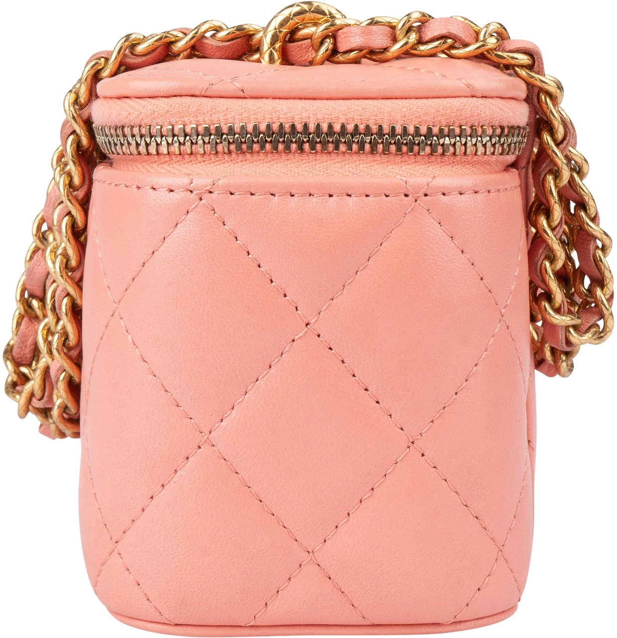 Chanel Chanel Quilted Lambskin Vanity CC Crossbody Bag Rood