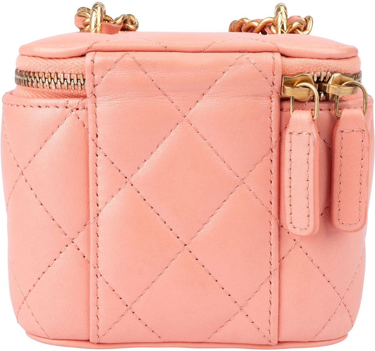 Chanel Chanel Quilted Lambskin Vanity CC Crossbody Bag Rood