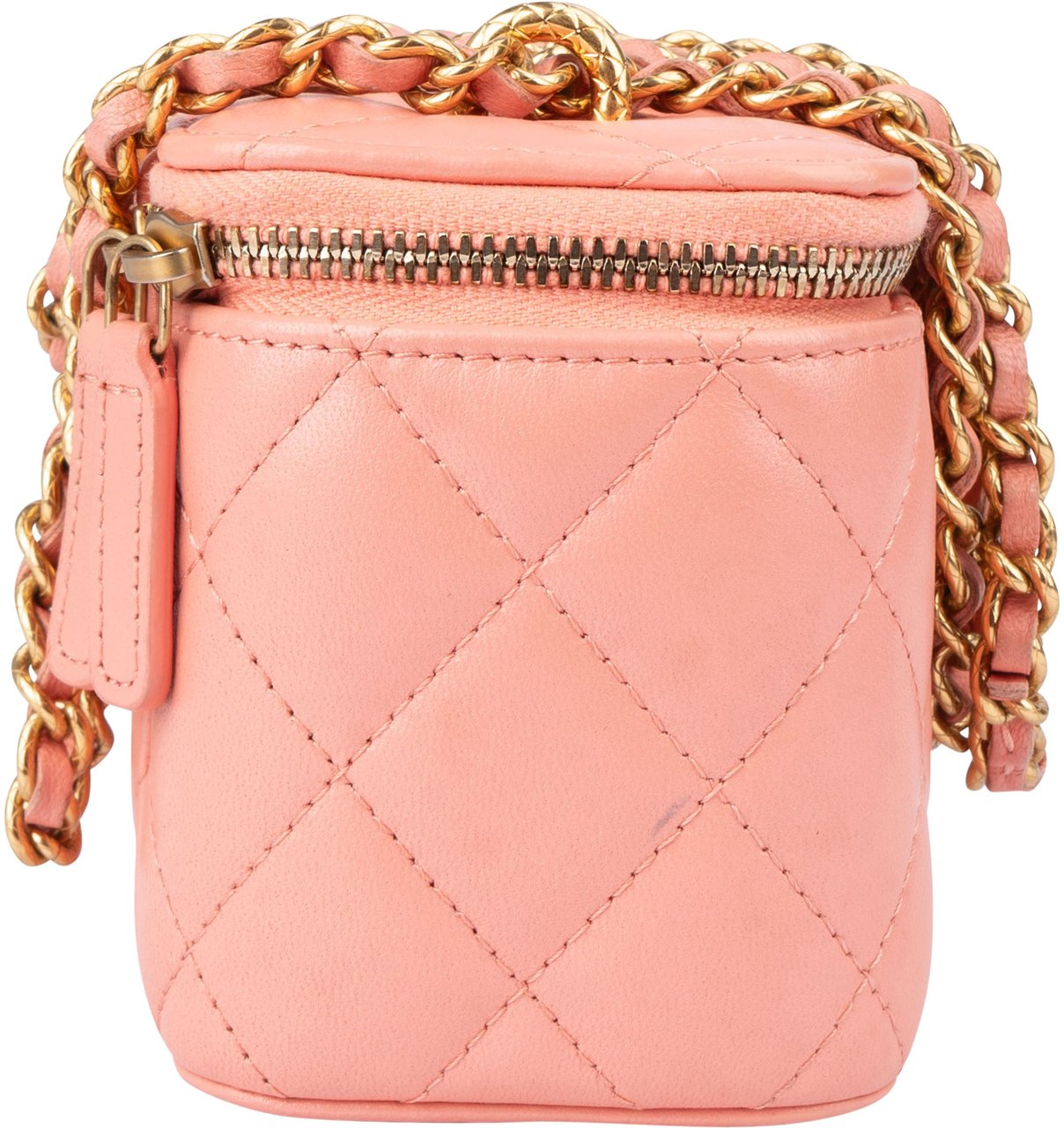 Chanel Chanel Quilted Lambskin Vanity CC Crossbody Bag Rood