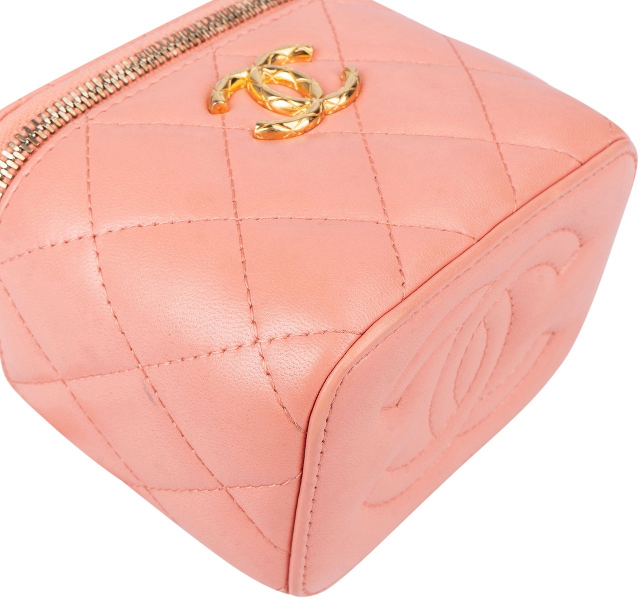 Chanel Chanel Quilted Lambskin Vanity CC Crossbody Bag Rood