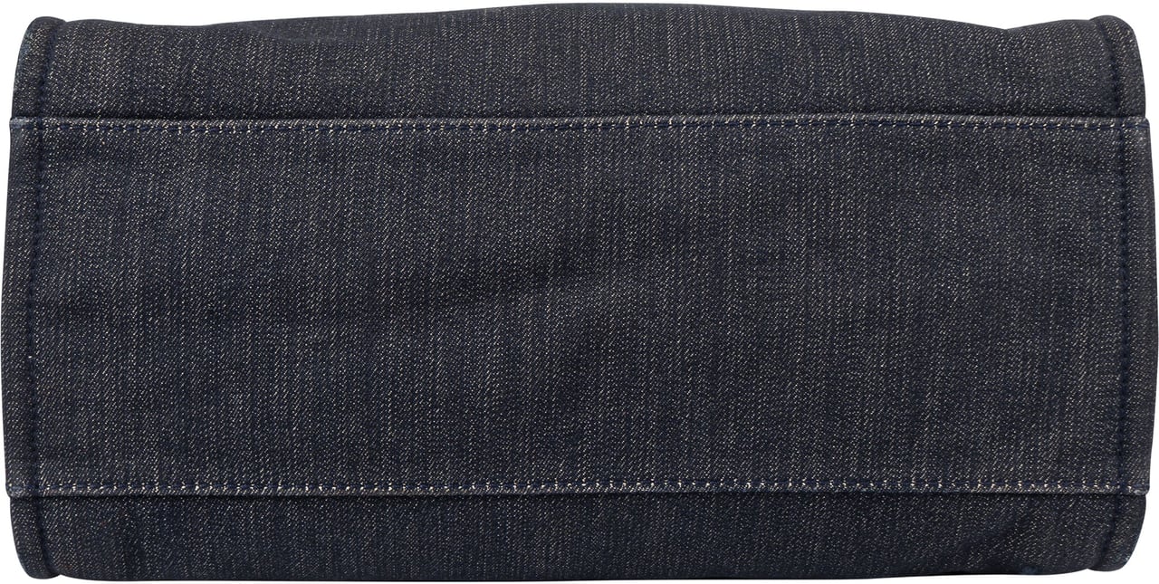 Chanel Chanel  Bleu Cotton Deauville Handbag Blauw