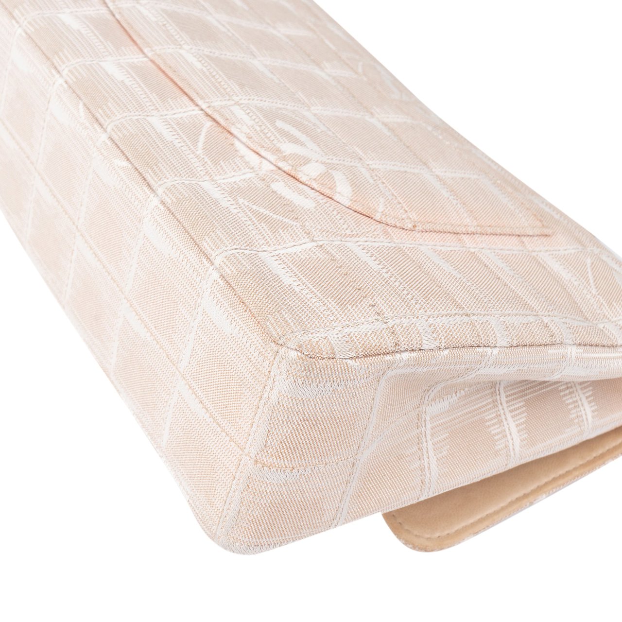 Chanel Chanel Travel Line Monogram Single Flap Crossbody Bag Beige