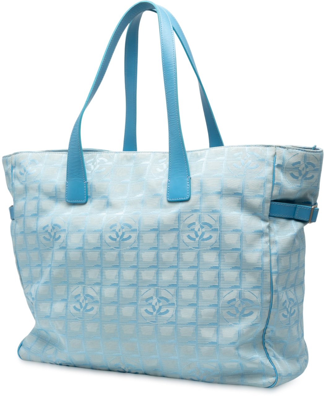 Chanel New Travel Line Nylon Tote Blauw