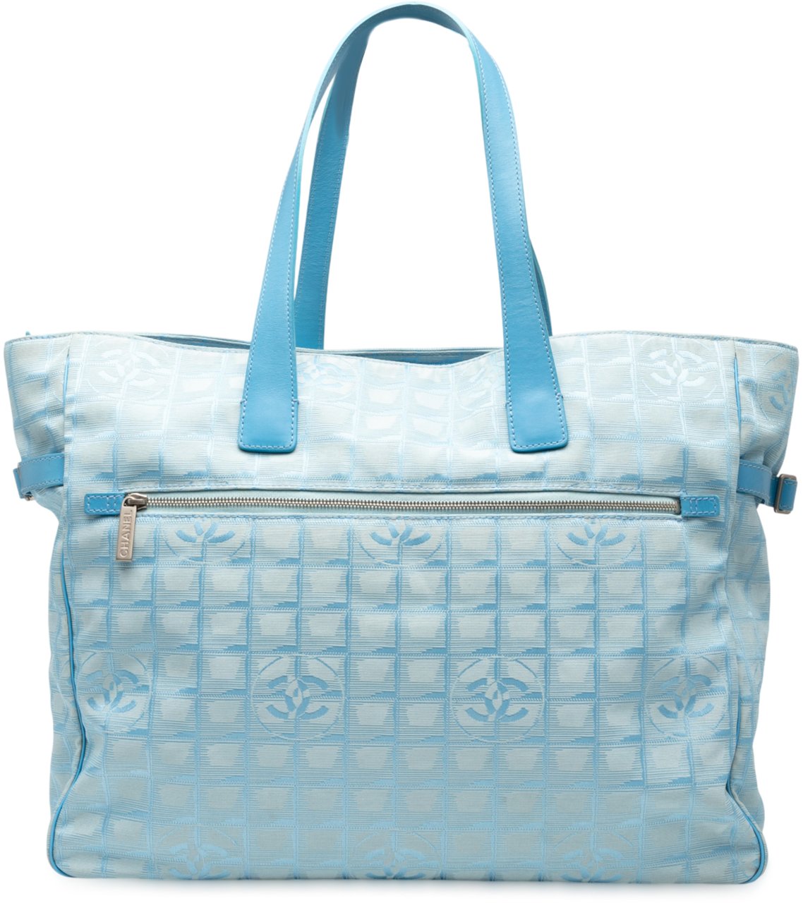 Chanel New Travel Line Nylon Tote Blauw