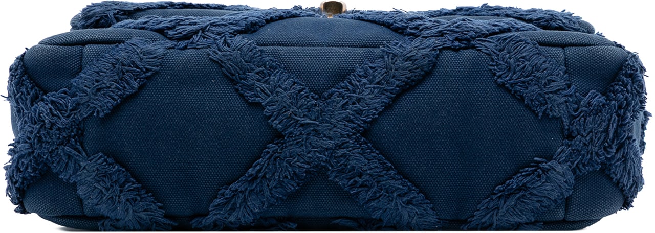 Chanel Medium Canvas and Cotton 19 Flap Blauw