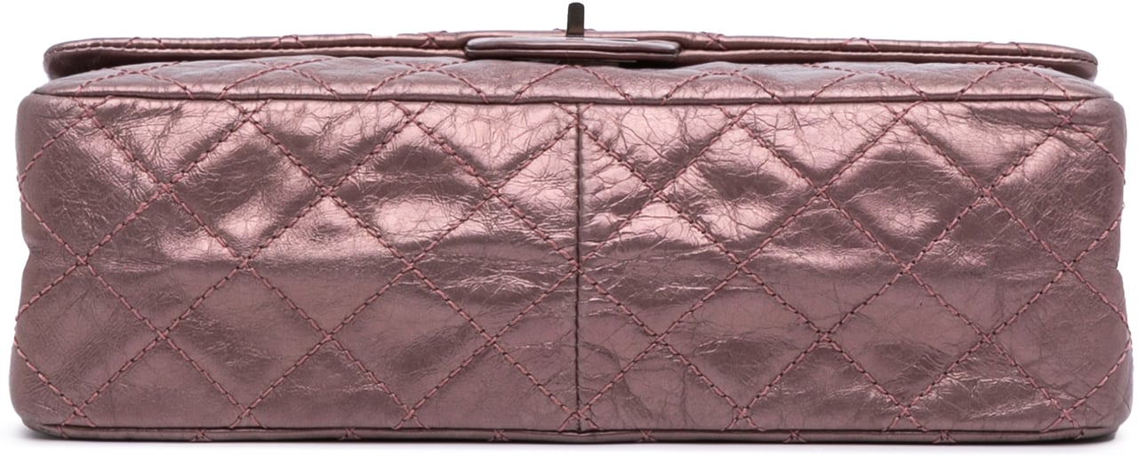 Chanel Reissue 2.55 Aged Metallic Calfskin Double Flap 226 Roze