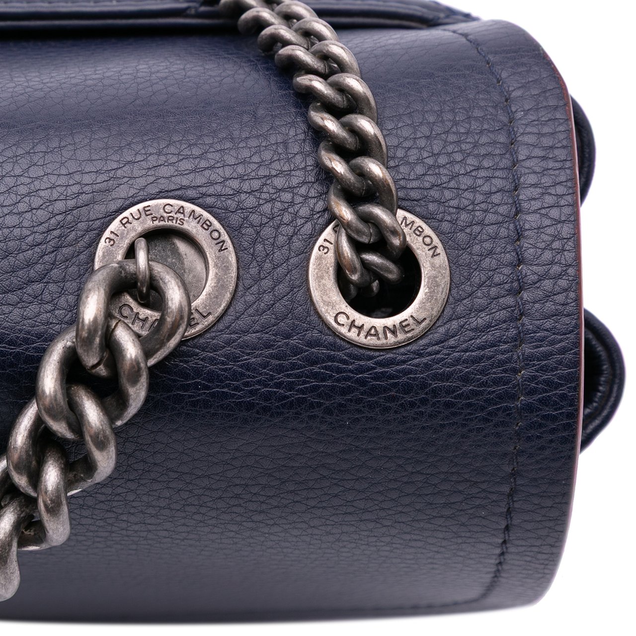 Chanel Paris-Greece Calfskin Archi Chic Flap Blauw