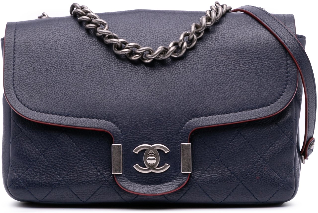 Chanel Paris-Greece Calfskin Archi Chic Flap Blauw