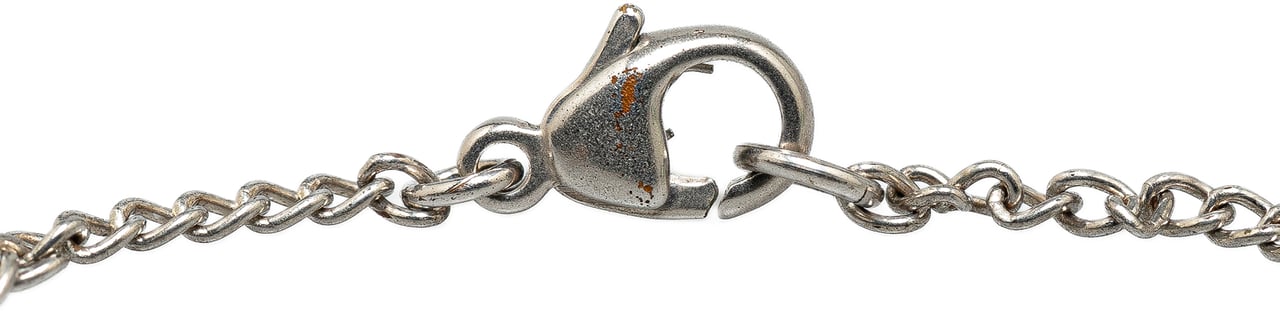 Chanel Silver Plated CC Ladybug Charm Bracelet Zilver