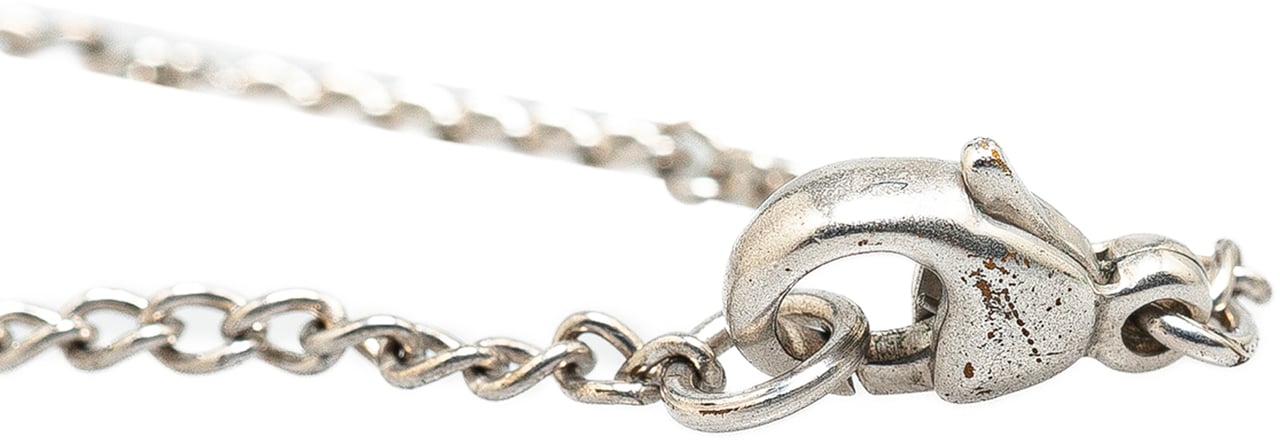 Chanel Silver Plated CC Ladybug Charm Bracelet Zilver