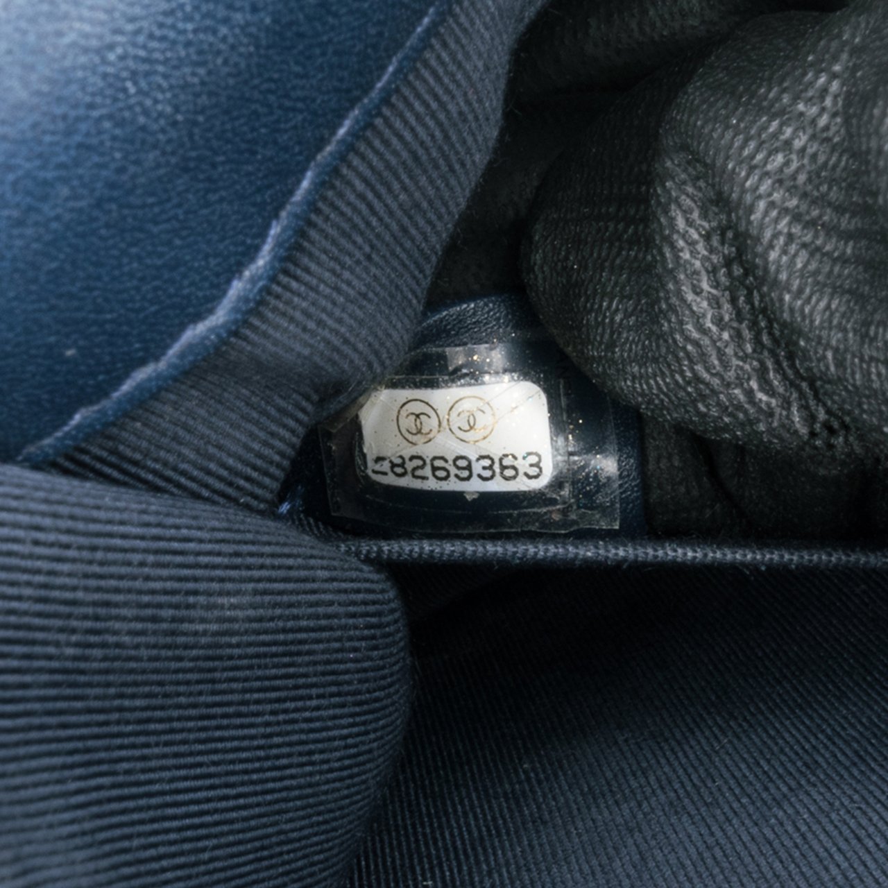 Chanel Paris New York Metallic Lambskin Striped North South Boy Flap Goud