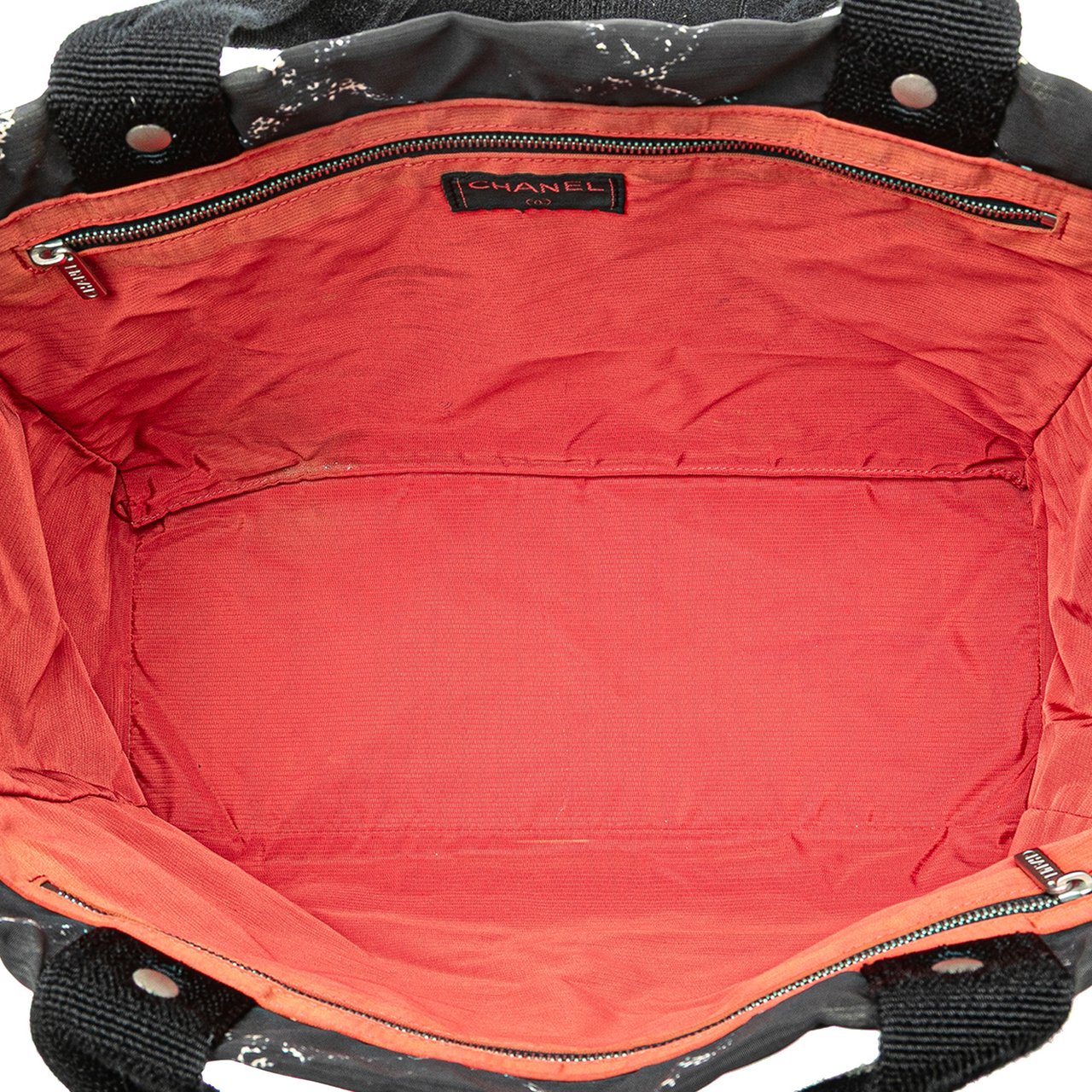 Chanel Old Travel Line Nylon Tote Zwart