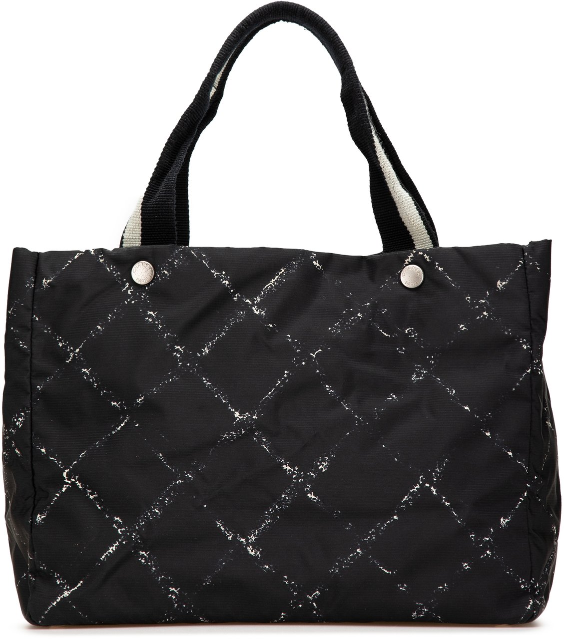 Chanel Old Travel Line Nylon Tote Zwart