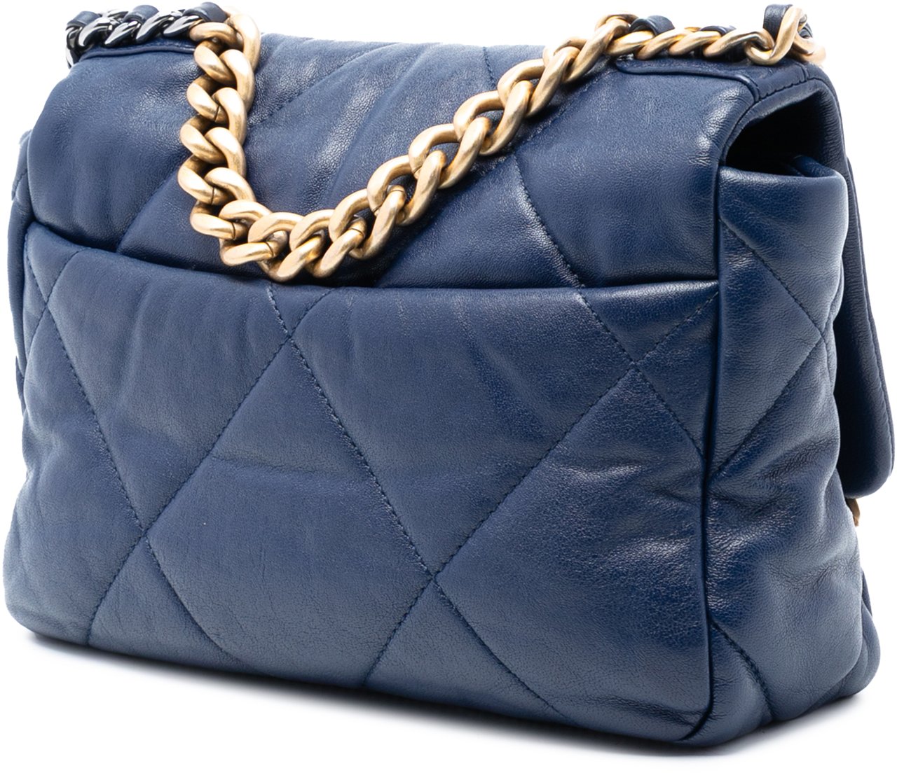 Chanel Medium Lambskin 19 Flap Blauw